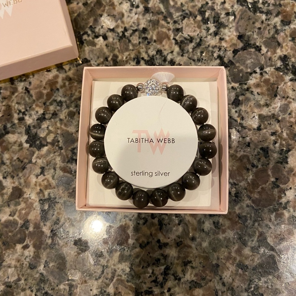 New in Box Tabitha Webb Bead Sterling Silver Bracelet